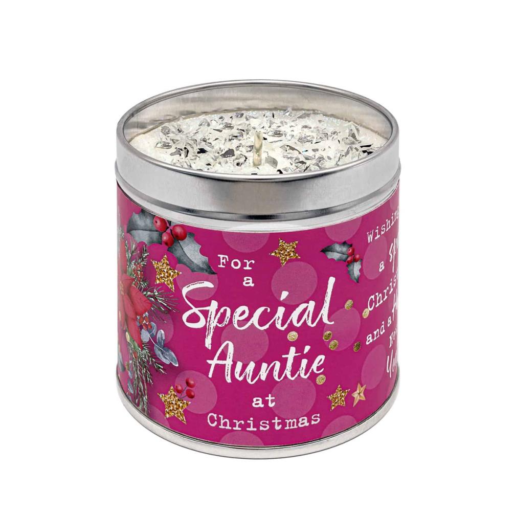 Best Kept Secrets Special Auntie Festive Tin Candle £8.99
